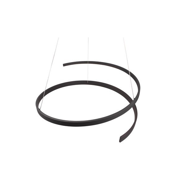 Crna LED viseća svjetiljka s metalnim sjenilom ø 75 cm Cinardi – CINQUE-image-2