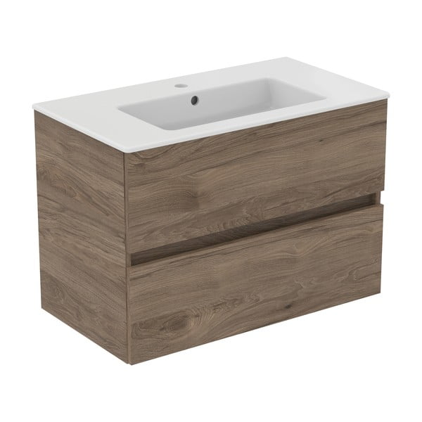 Zidni ormarić za ispod umivaonika u dekoru oraha u prirodnoj boji 80x55 cm Eurovit+ – Ideal Standard-image-2