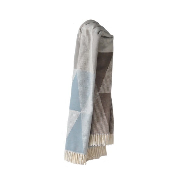 Plavo-sivi pokrivač s pamukom Euromant Pisa, 140 x 160 cm