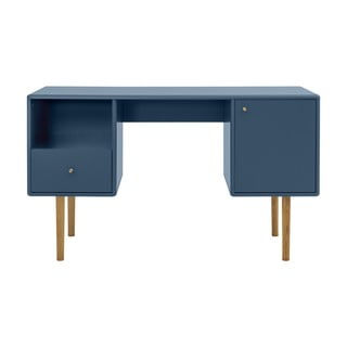Plavi radni stol 130x50 cm Color Living - Tom Tailor for Tenzo