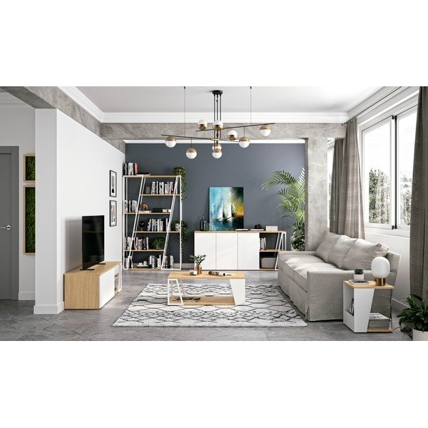 Stolić s pločom u dekoru hrasta 40x40 cm Albi - TemaHome-image-3