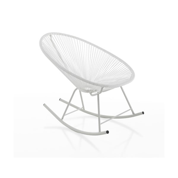 Bijela stolica za ljuljanje pogodna za eksterijer Tomasucci Numana