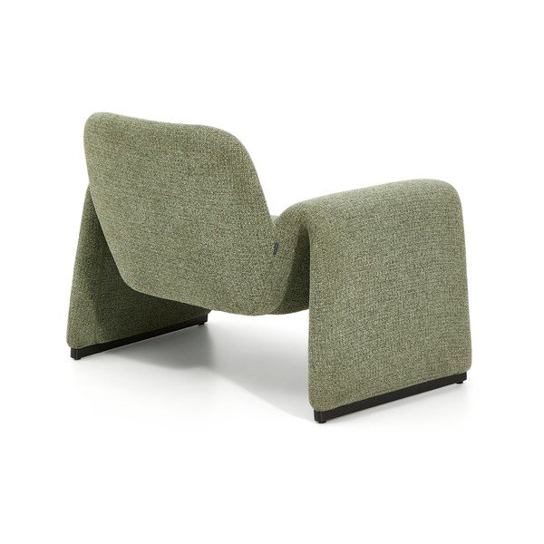 Zelena fotelja od šenila Melvia – Kave Home-image-4