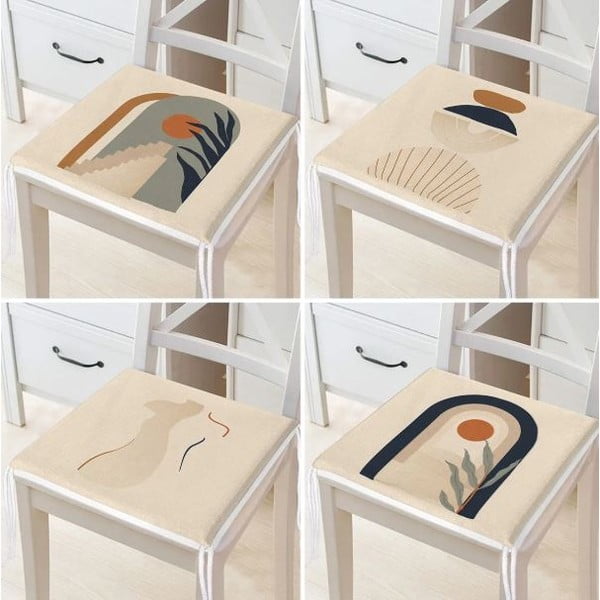 Jastuci za sjedenje u setu 4 kom 42x42 cm Illustrated Arch – Mila Home-image-2