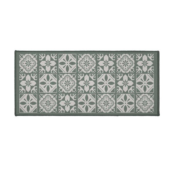 Zelena tekstilna kupaonska prostirka 50x120 cm Constantine – douceur d'intérieur