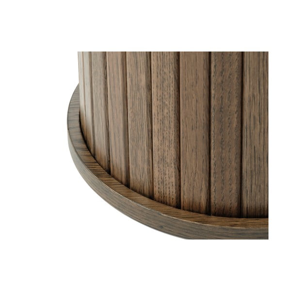 Okrugli stolić u dekoru hrasta ø 50 cm Nola - Unique Furniture-image-2