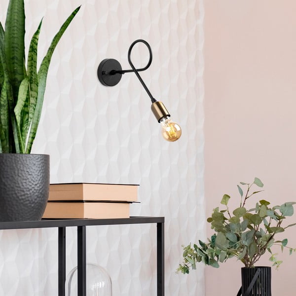 Crna zidna lampa Viraj – Opviq lights-image-2