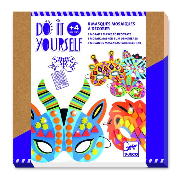 Set za izradu 8 maski životinje Djeco Jungle-image-1