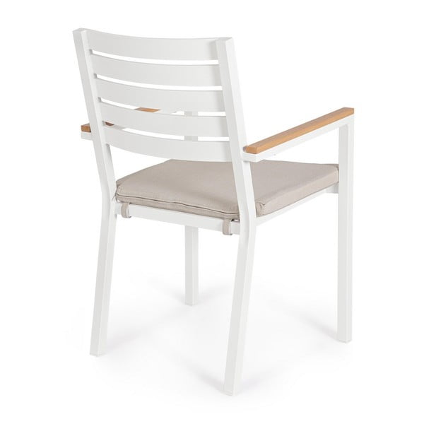 Bijele metalne vrtne stolice u setu 4 kom Henna   – Bizzotto-image-3