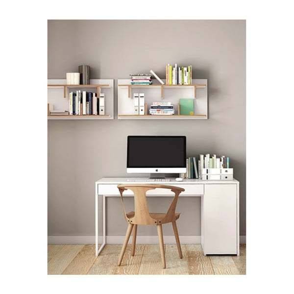 Bijeli radni stol TemaHome Prado-image-2