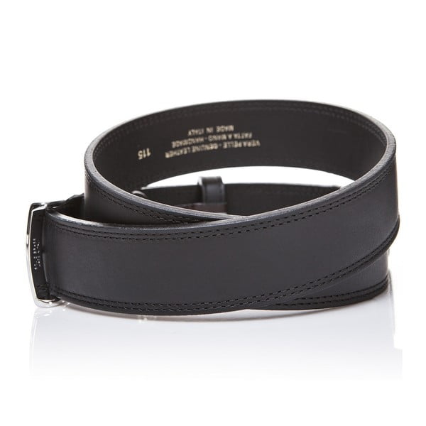 Kožni remen Elegant Black, 130 cm-image-1