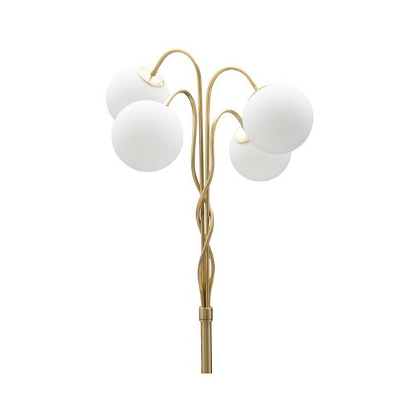 Bijela/u zlatnoj boji stojeća svjetiljka sa staklenim sjenilom (visina 176 cm) Glamy – Mauro Ferretti-image-1