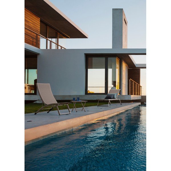 Metalna vrtna ležaljka u prirodnoj boji Taylor – Bizzotto-image-1