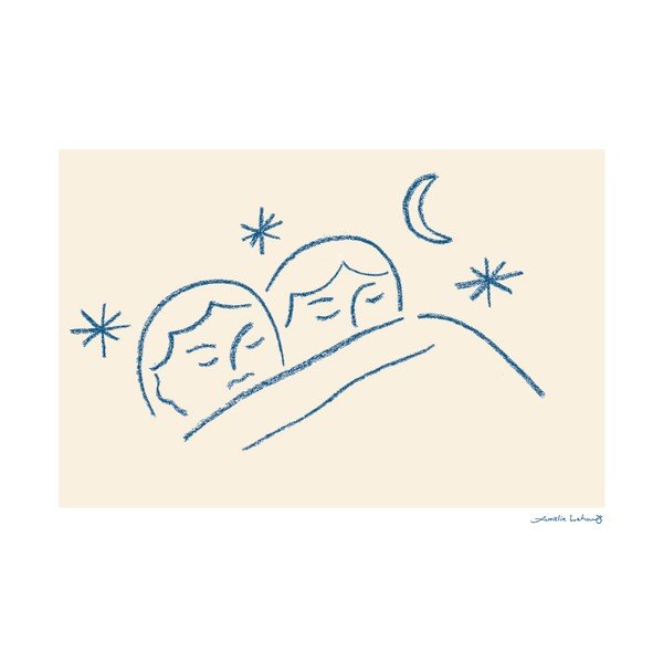 Plakat 40x30 cm Slumber – Amélie Lehoux – The Poster Club