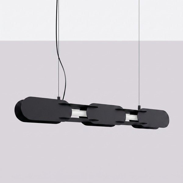 Crna metalna LED viseća svjetiljka CHAIN – Thoro-image-4