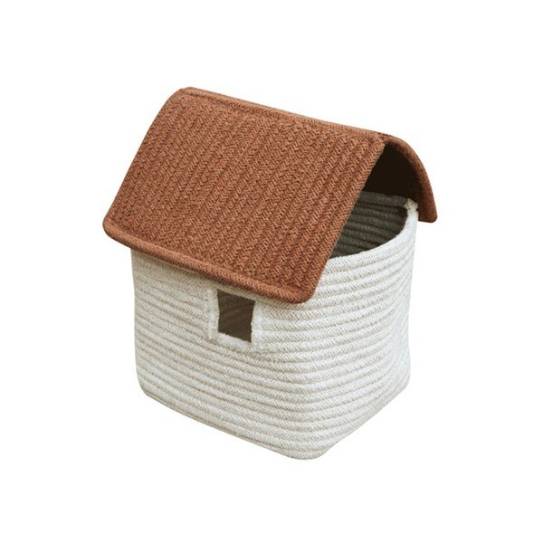 Krem tekstilna dječja kutija za pohranu 22x22x34 cm House Toffee – Lorena Canals-image-3