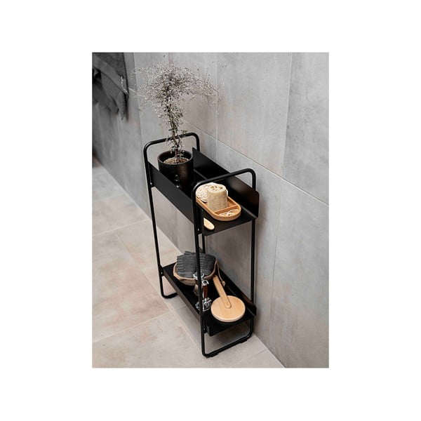 Crni metalni konzolni stol 24x48 cm A-Console - Zone-image-2