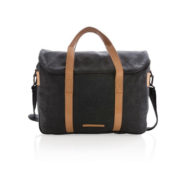 Crna platnena torba za laptop 15.6'' XD Design Collection, 16 l-image-1