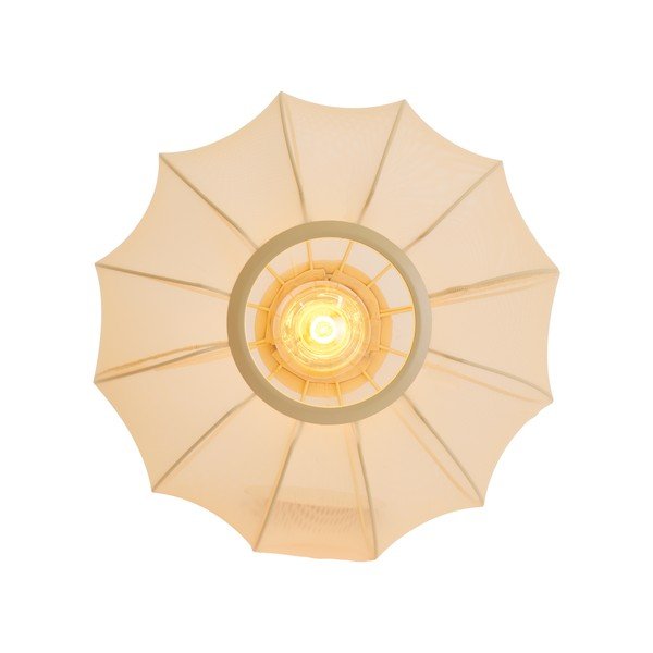 Krem stropna svjetiljka s tekstilnim sjenilom ø 40 cm Plumalia – Light & Living-image-3