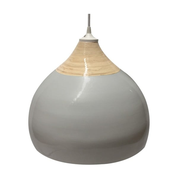 Siva stropna svjetiljka ETH, promjera 38 cm
