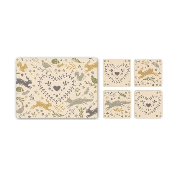 Podmetači i prostirke za čaše u setu 8 kom Woodland – Cooksmart ®-image-3