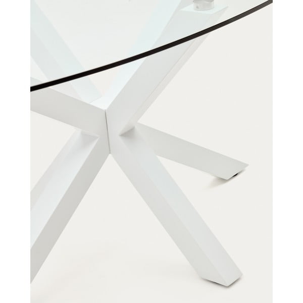 Blagovaonski stol sa staklenom pločom stola 100x200 cm Argo – Kave Home-image-1