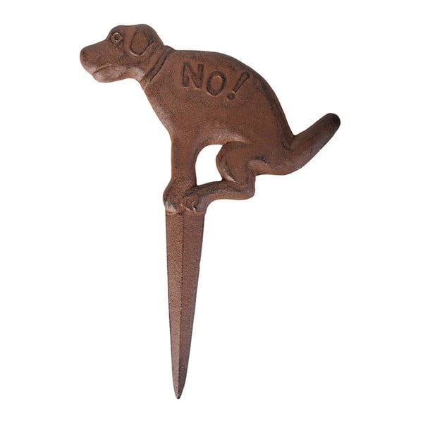 Smeđi znak za utore od lijevanog željeza s motivom psa Esschert Design