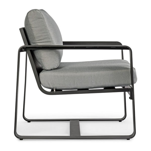 Siva metalna vrtna fotelja Merrigan   – Bizzotto-image-3