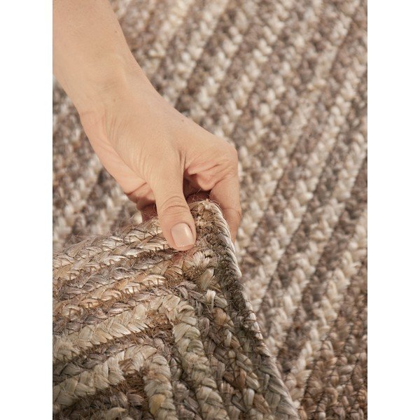 Obostrana/ručno rađena jutena staza u svijetloj prirodnoj boji/u tamnoj prirodnoj boji 80x300 cm Juno – Hanse Home-image-4