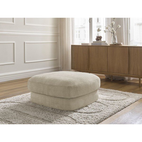 Bež tabure od šenila Leonore – Bobochic Paris-image-1