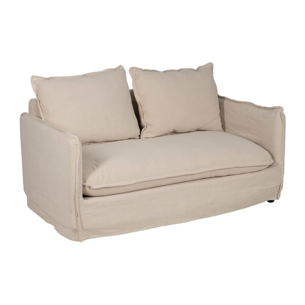 Krem lanena sofa 160 cm – Ixia-image-2