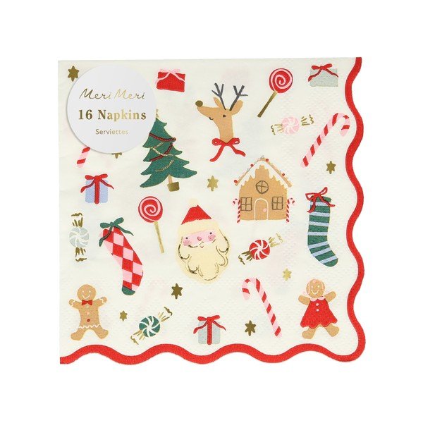 Papirnati ubrusi u setu 16 kom Jolly Christmas – Meri Meri-image-2