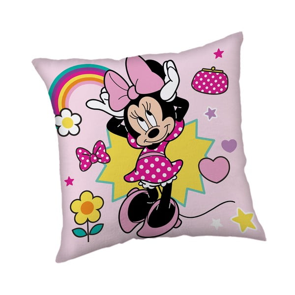 Dječji jastuk od flisa 40x40 cm Minnie "Smile" – Jerry Fabrics