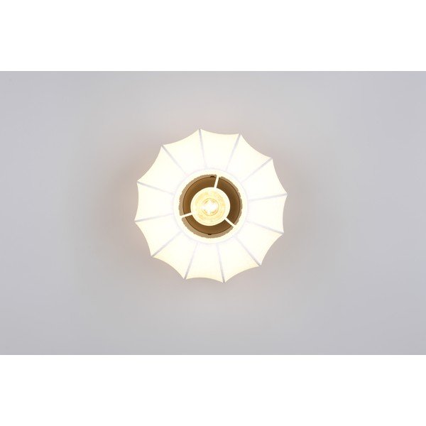 Bijela metalna stropna svjetiljka s tekstilnim sjenilom ø 25 cm Madleine – Reality-image-4