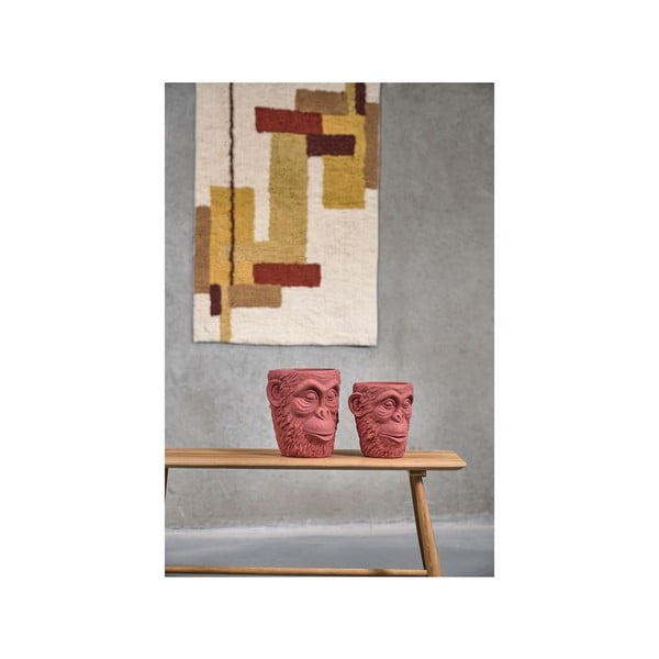 Crvena posuda za cvijeće Villa Collection Calbe, visina 19 cm-image-2