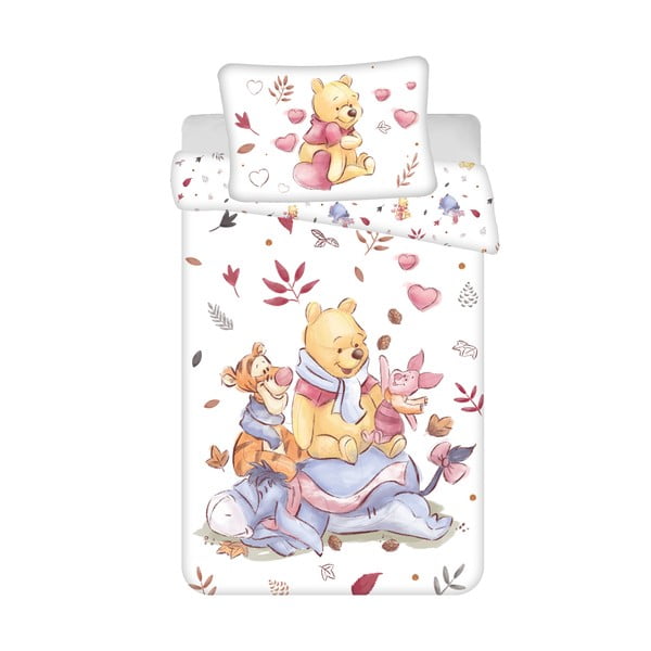 Pamučna dječja posteljina za dječji krevetić 100x135 cm Winnie the Pooh – Jerry Fabrics