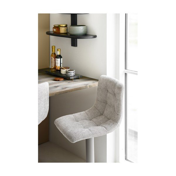 Svijetlo sive podstavljene barske stolice u setu podesive visine/okretne 2 kom (visine sjedala 63 cm) Middelfart – House Nordic-image-3