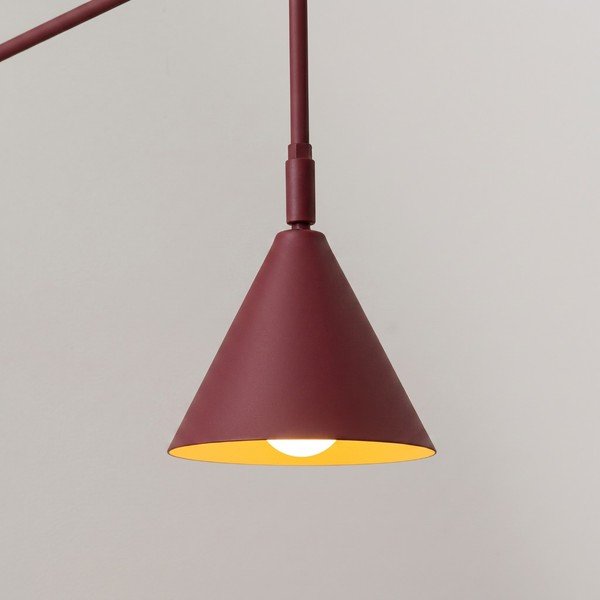Bordo željezna zidna lampa sa savitljivom konstrukcijom s utikačem Zylo – Sollux-image-3