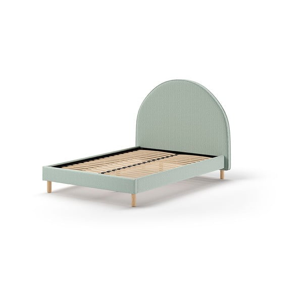Zeleni tapecirani krevet s podnicom 140x200 cm MOON – Vipack