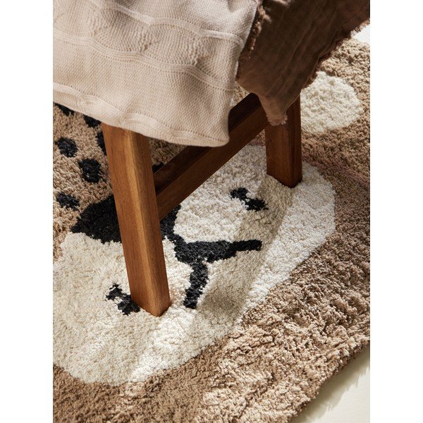 Svjetlo smeđi periv/ručno rađen pamučan dječji tepih 93x120 cm Snuggle Bea – Hanse Home-image-3
