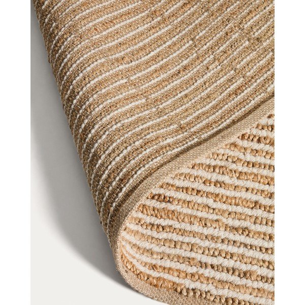 Ručno rađen juten tepih u prirodnoj boji 160x230 cm Derule – Kave Home-image-2