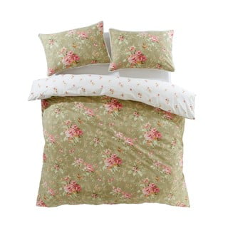 Bijela/zelena posteljina za bračni krevet/za produženi krevet 230x220 cm Penelope Floral – Catherine Lansfield