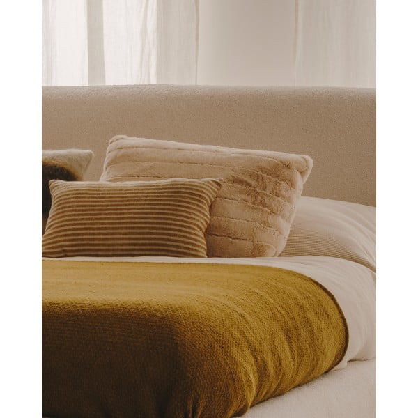 Vunena/od mješavina vlakana pletena deka 130x170 cm Melany – Kave Home-image-2