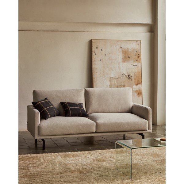 Bež sofa od šenila 174 cm Galene – Kave Home-image-1
