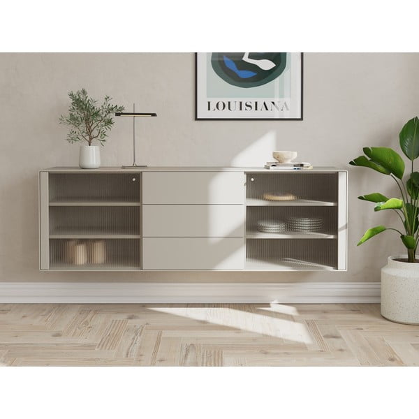 Svijetlo siva viseća komoda 120x59 cm Edge by Hammel – Hammel Furniture-image-3
