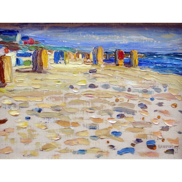 Slika reprodukcija 70x50 cm Holland - Beach Chairs, Wassily Kandinsky – Fedkolor