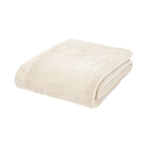 Krem deka od mikropliša 130x170 cm Raschel Velvet – Catherine Lansfield