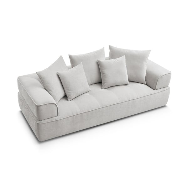 Svijetlo siva sofa od šenila 237 cm Whesley – Bobochic Paris-image-4