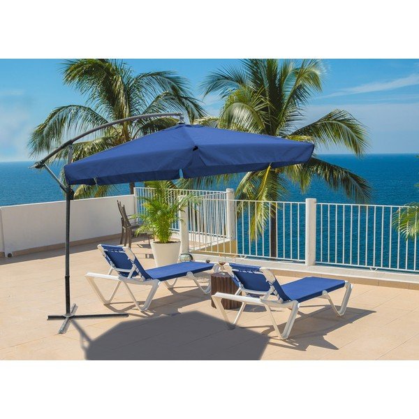 Plavi suncobran ø 300 cm – Garden Pleasure-image-1