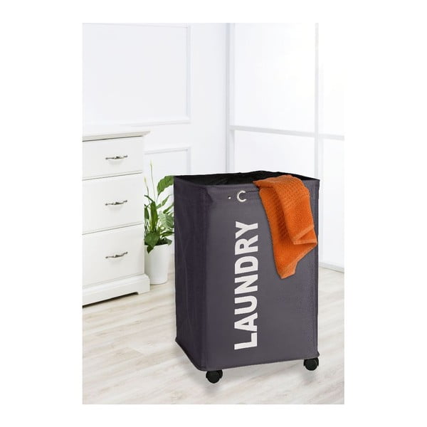 Sivi košara za rublje Wenkoo Quadro, 79,2 l-image-1